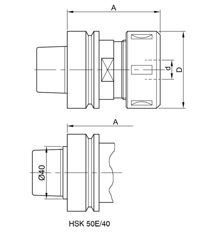 HSK gera HSK 63F įrankio laikiklis