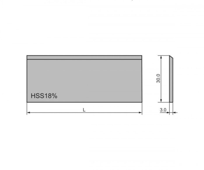 Obliavimo peiliai  3mm HSS 18% 2 vnt.